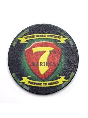 7th Marines Master Gunnery Sergeant Challenge Coin Senior Enlisted Advisor USMC